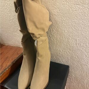 CCOCCI Tan Heeled Boots for Women